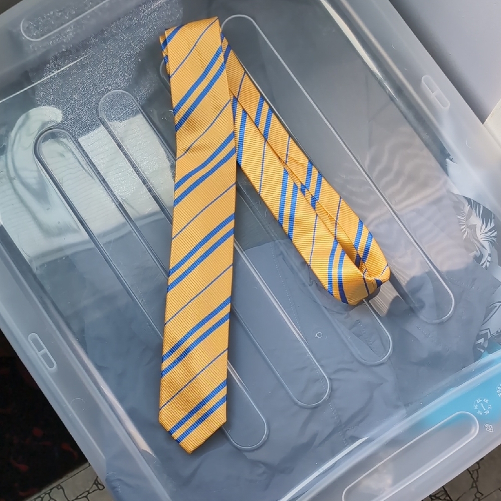 Yellow & Blue Striped Tie